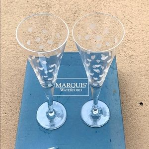 Marquis by Waterford Crystal champagne flutes 💕🥂
